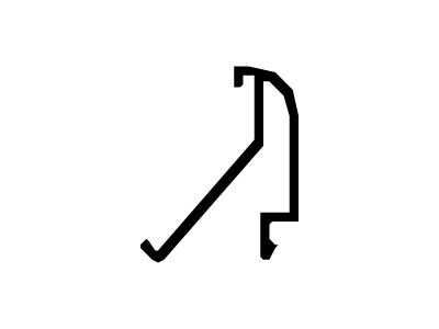 Contravidrio curvo de 8 mm